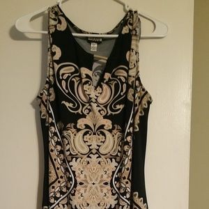 Pretty Chic Black and tan dress